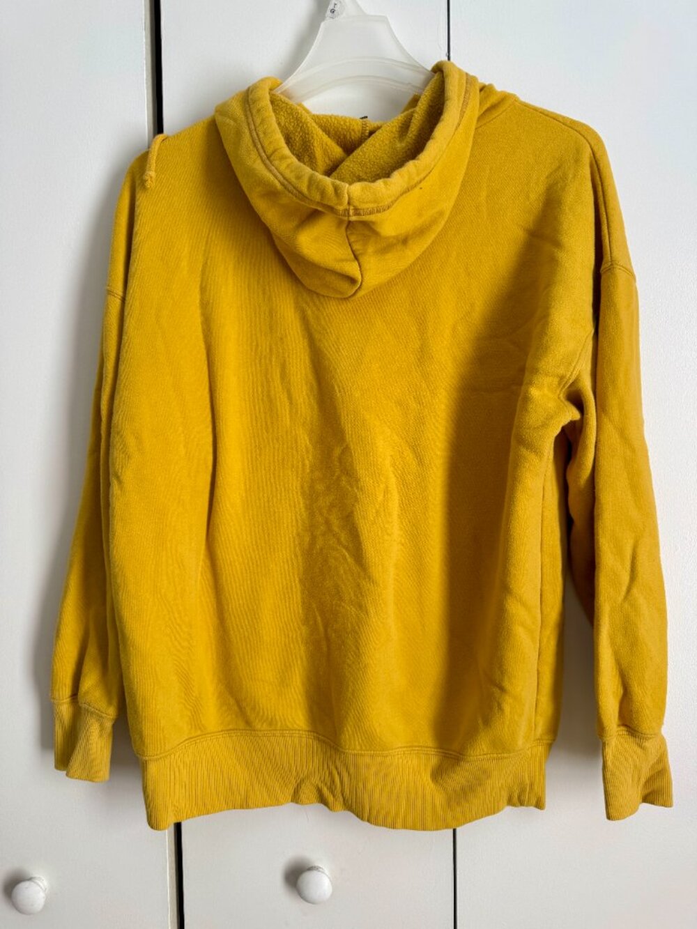 Wild Fable Mustard Yellow Oversized Hooded Sweatshirt – Size Medium - Picture 2 of 3
